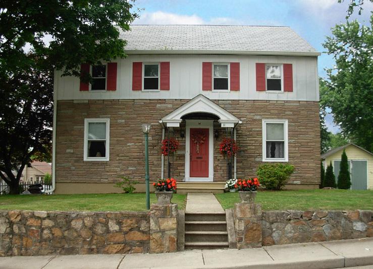<P>CALL THE LISTING AGENT FOR MORE DETAILS AND AN APPOINTMENT TO SEE THIS HOME.</P> <P>     This is not just a house, it s a home! Beautiful, shaded, spacious and well-maintained, this classic, 4 bedroom, 1&amp;frac12; bath Colonial has approximately 2,600 sq. ft. of living space and boasts many wonderful upgrades and quality features both inside and out! Freshly painted rooms, polished hardwood flooring, partially finished basement, new flooring in the powder room and laundry room, new storm doors and more! Hardwood flooring gleams in the living room where a brick heart fireplace adds warmth and ambiance. The sunny kitchen has an abundance of cabinets and counter space. Easy maintenance vinyl flooring flows from the prep area to the cozy breakfast nook with arched doorway. A formal dining room has a built-in corner hutch and plenty of space to host a large dinner party.       The second level hosts four bedrooms all with hardwood flooring and a full bath with new shower. A huge, walk-
