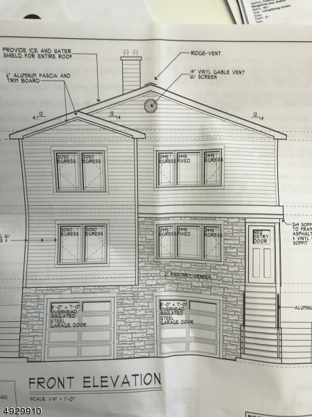 Proposed 2-fam front elevatn.
