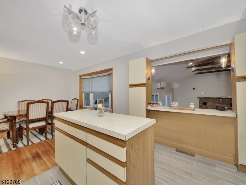 The kitchen overlooks the great room, giving it an open concept feel.