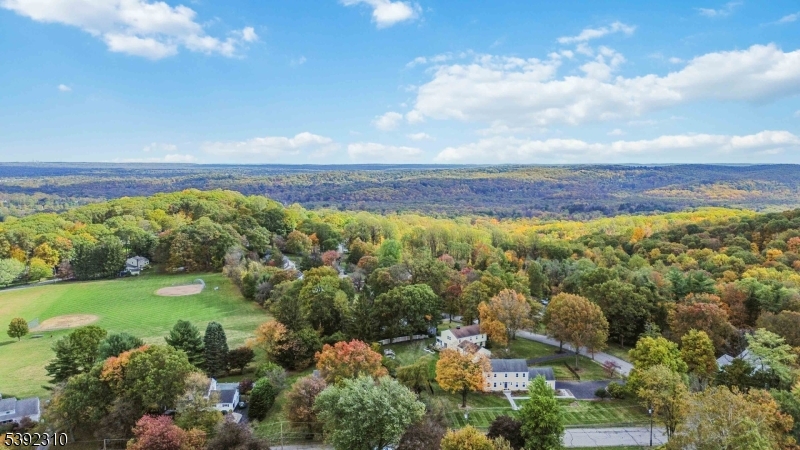 Overhead to Distance Morristown Center in the Distance