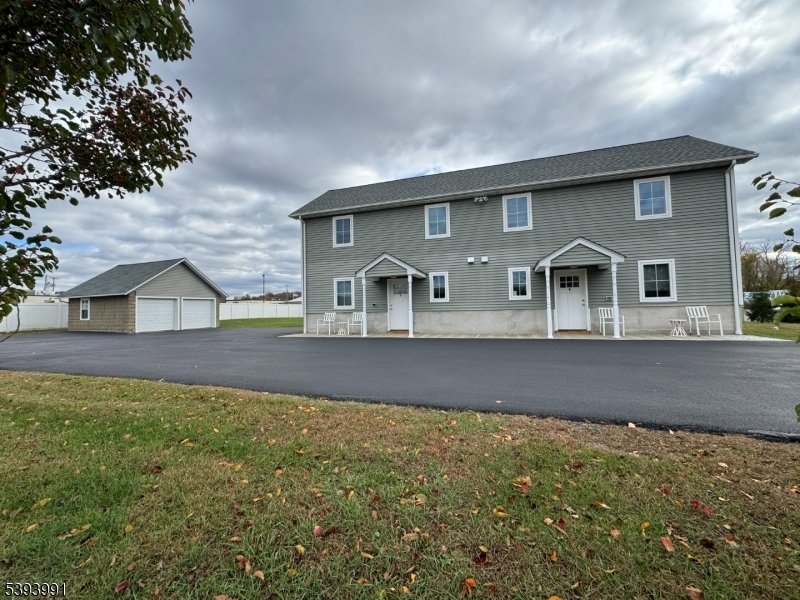 Front of Duplex w/ Garage