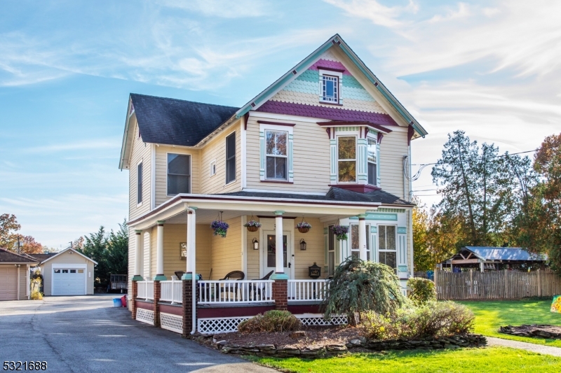 Victorian Charm inside and out of this late 1800's Colonial on fantastic landscaped lot with IG pool