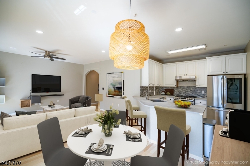2nd floor, main living and dining area
