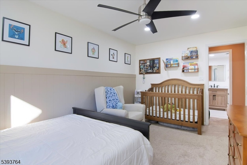 BEDROOM ONE Unique wainscoting detail, what a great design! Paint to match your decor!