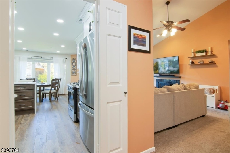 FOYER Beautiful double doors into the brand-new kitchen.