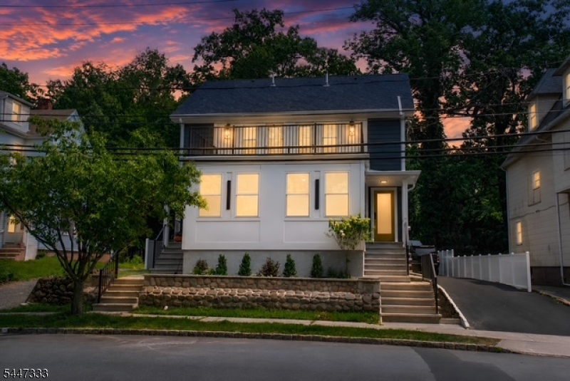 Twilight Front Front of the House