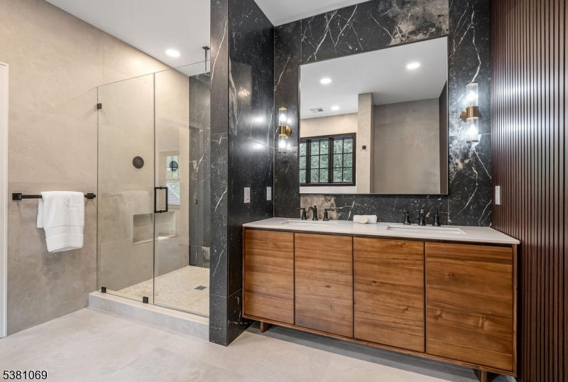 Primary Bath Primary Bathroom with Moody Double Vanity
