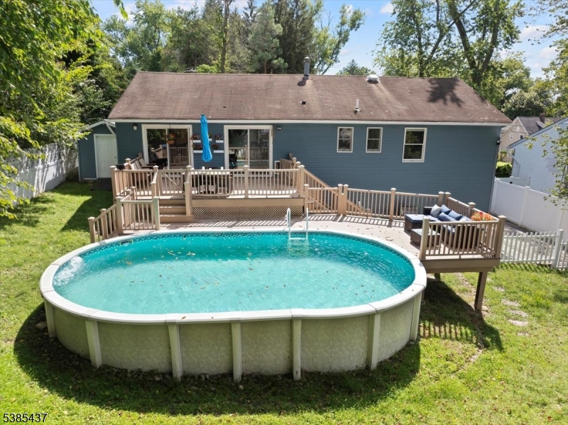 Fenced-in Rear Yard with Pool