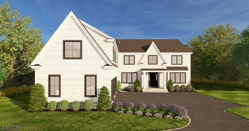 Front Rendering Stunning New Construction 7 Bedroom 8.2 bath Colonial with great finishes in ideal location, on 1 acre of gorgeous property.