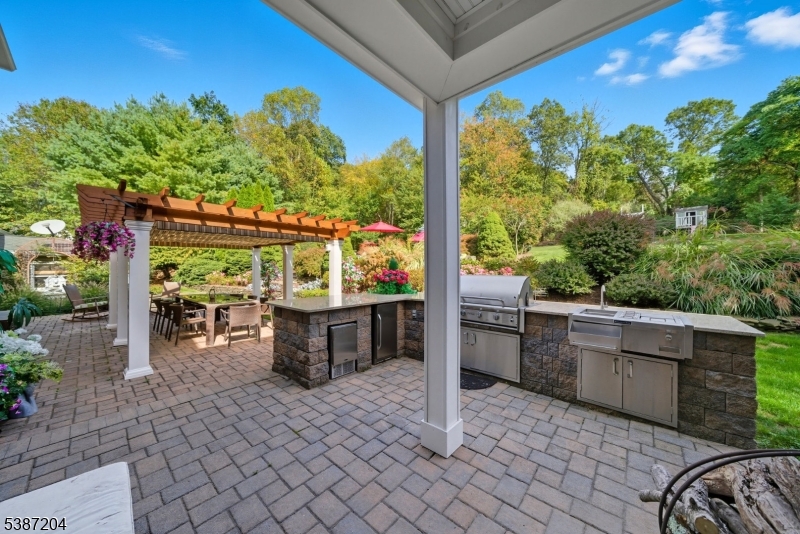 Outside Kitchen. Built in kitchen area.