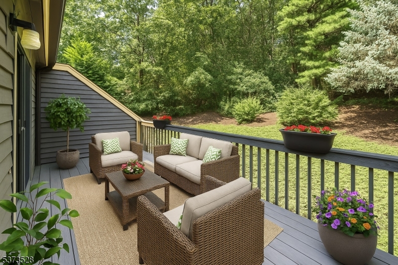 Virtually staged deck