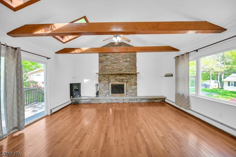 Living Room with high ceilings