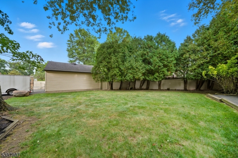 Large rear yard