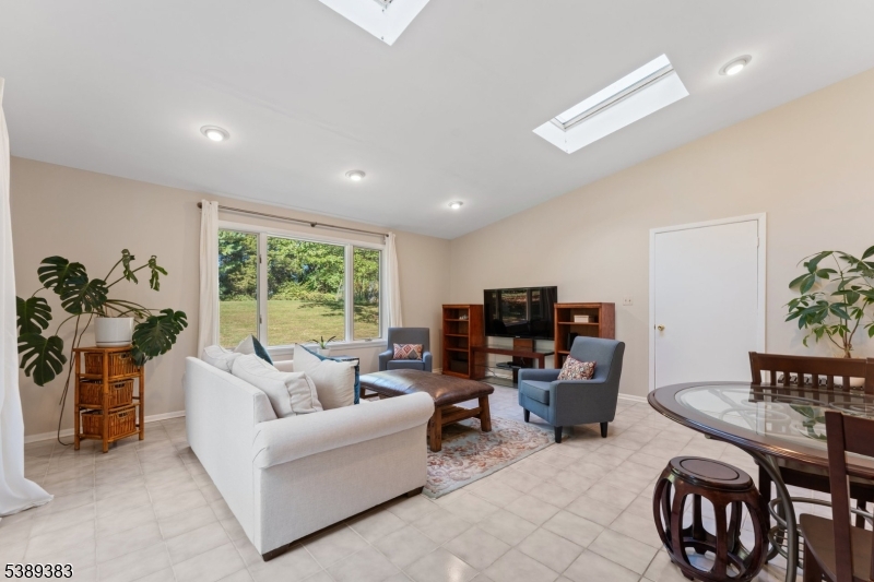 Family Room Family room with tile floor.