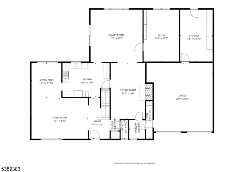 Floor Plan First level floor plan.