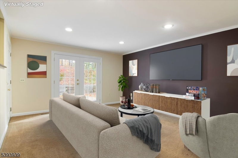 Family Room Virtually Staged