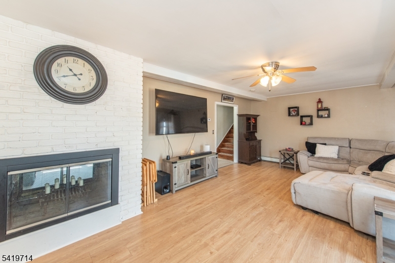 New flooring! Double sided fireplace
