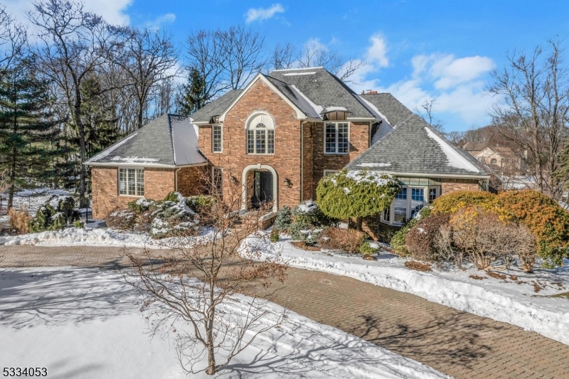 Beautiful brick front with circular driveway