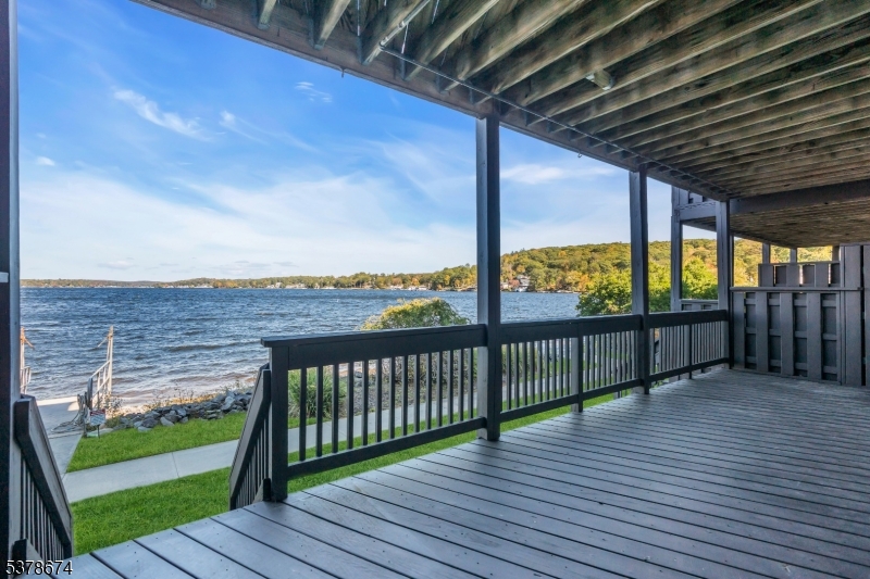 Lower level covered deck