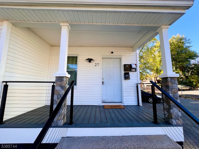 Front door updated porch