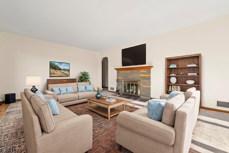 Virtually Staged Living Room