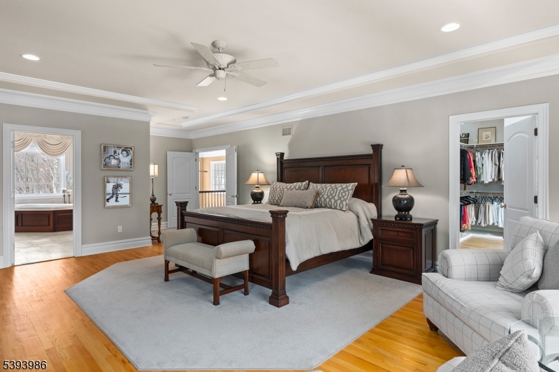 Primary Bedroom Suite Sitting Room, Full Bath, Two Walk-in Closets