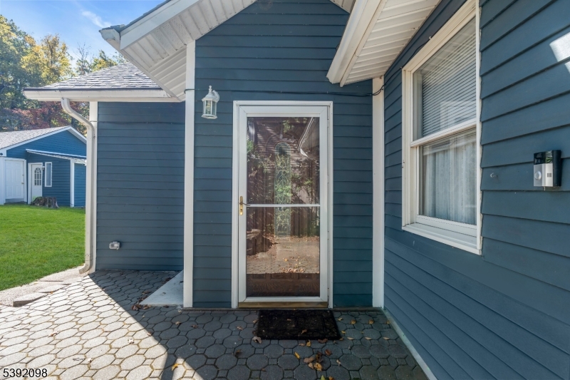 Covered front door entry