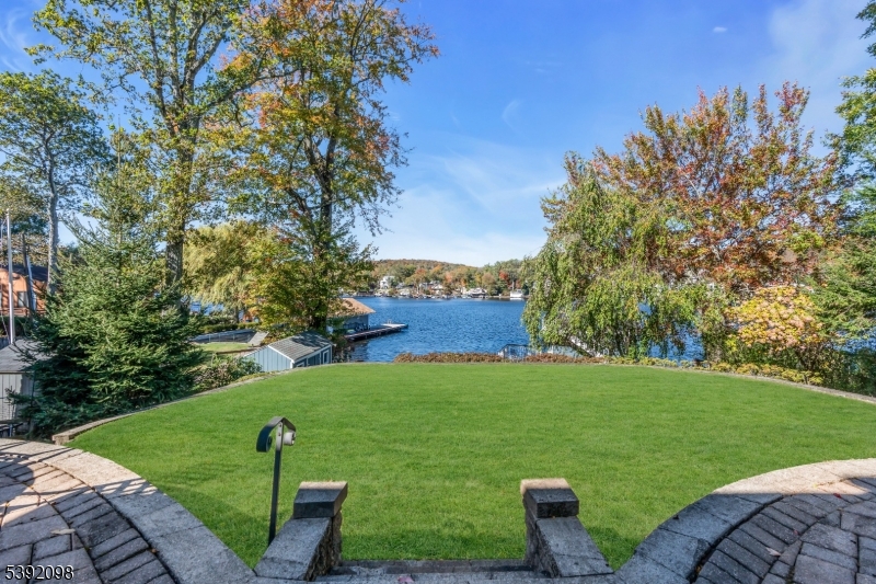 Patio lakeside