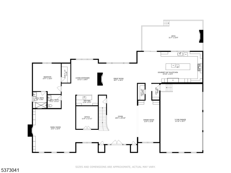 Floor plan Level 1