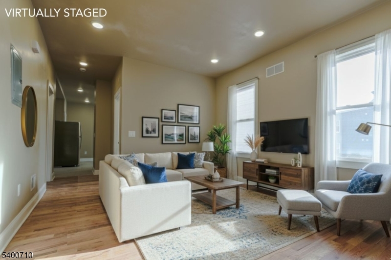Living room - virtually staged