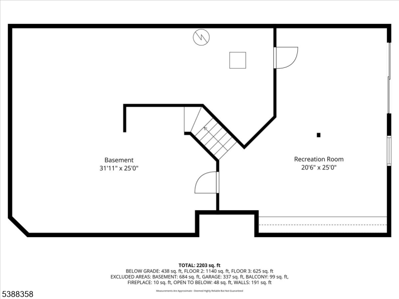 Basement floor plan