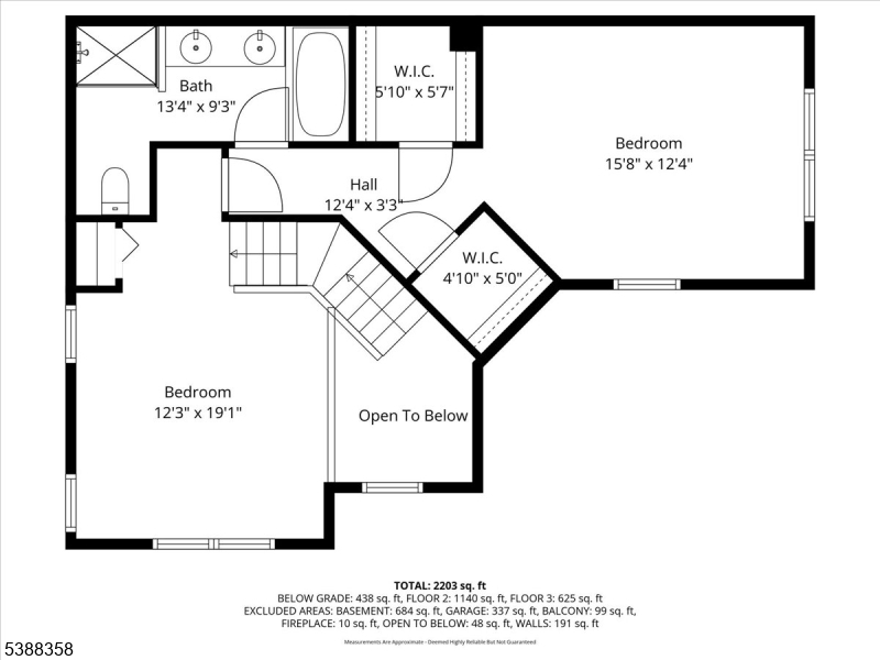 Second floor floor plan