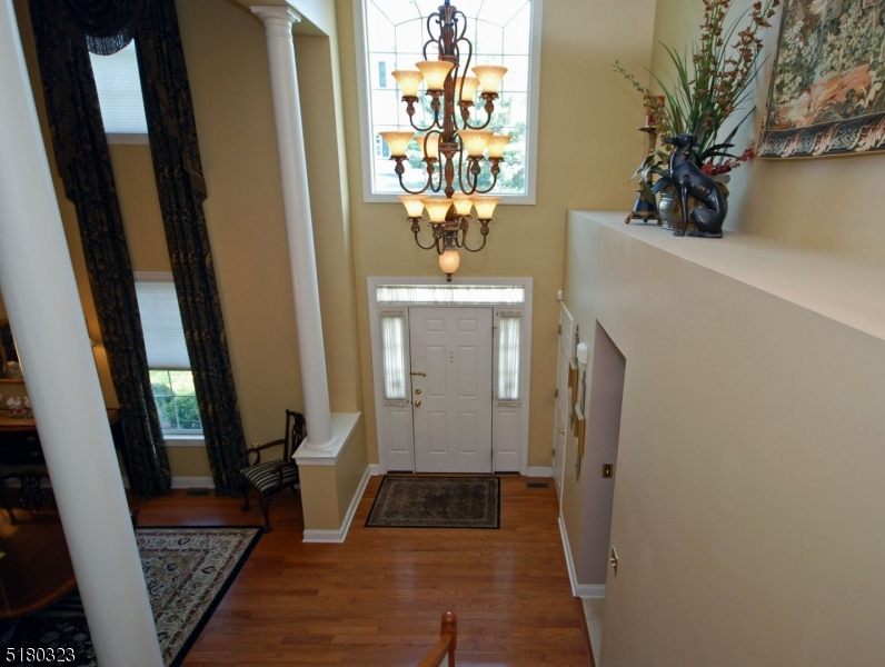 A Grand Foyer With Two-Story Height Ceilings