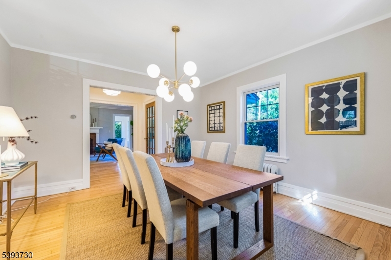 Dining Room 14'-8 Refinished floors + newly painted