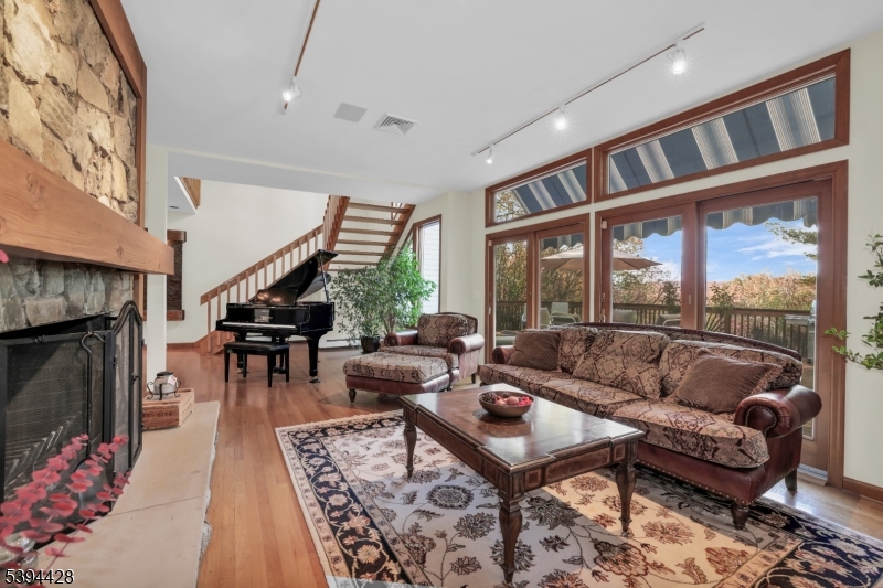 Family Room Wood-burning Fireplace