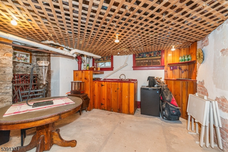 Wine room in basement