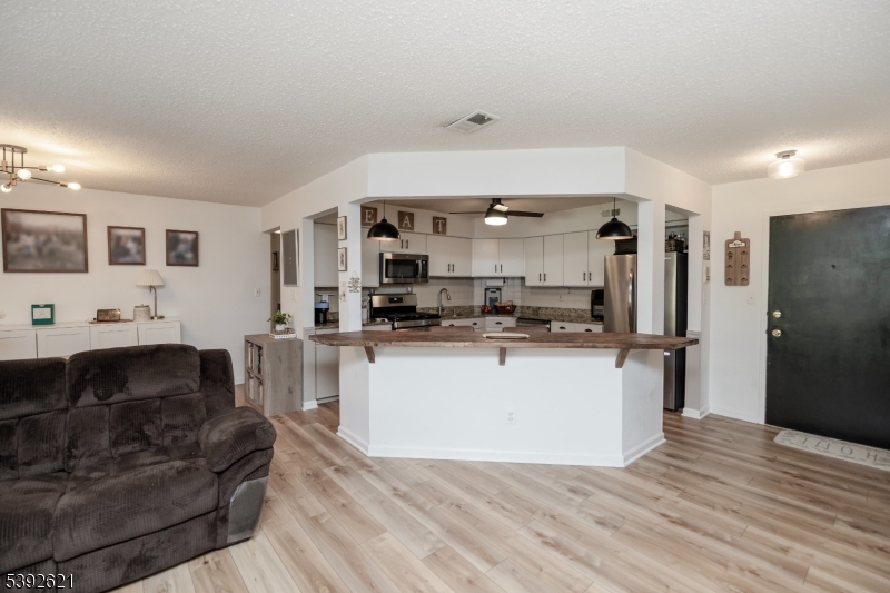 View of open kitchen layout
