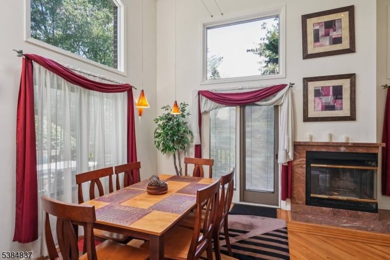 Dining Room w/Sliders to Deck