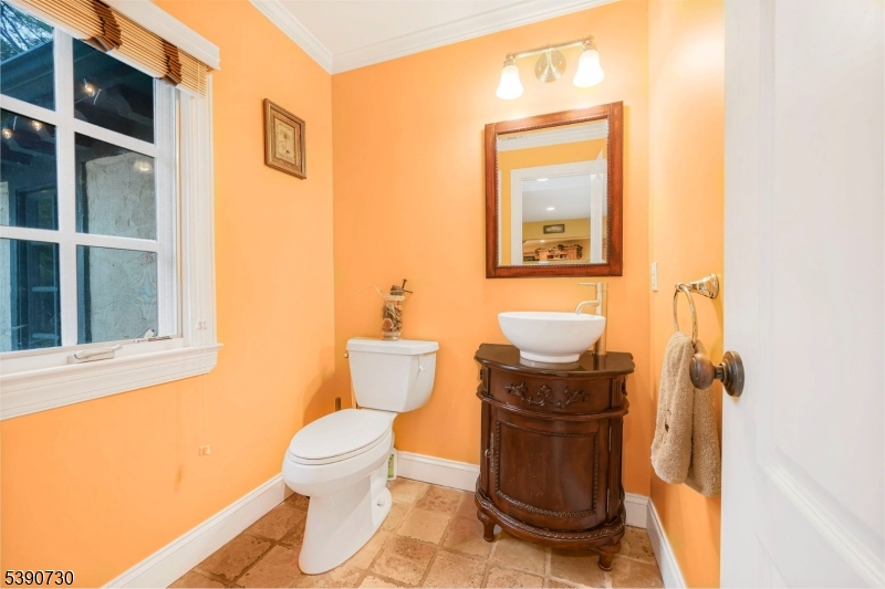 Powder Room Near by the Sitting Room with Room with Closets-Access to Potential In Law Suite -Powder Room behind space
