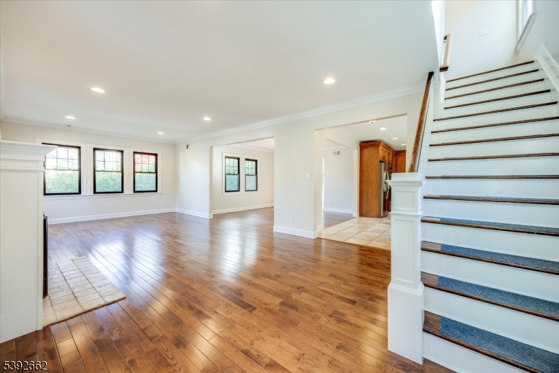 Gleaming hardwood floors