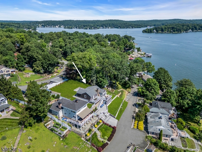 elevated view of home