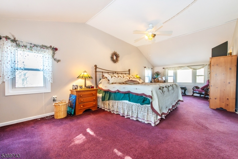 Primary Bedroom vaulted ceiling
