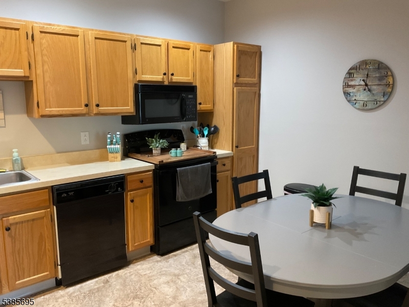 Kitchen with new flooring