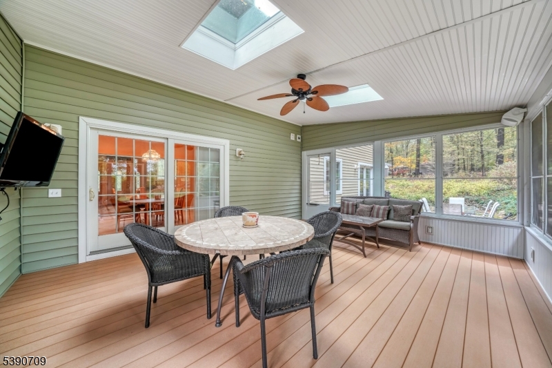 Screened-In Porch Sliders to Breakfast Room