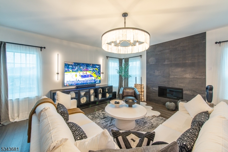 Living room fireplace