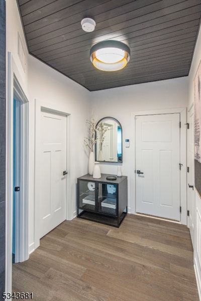 Rear hallway to garage