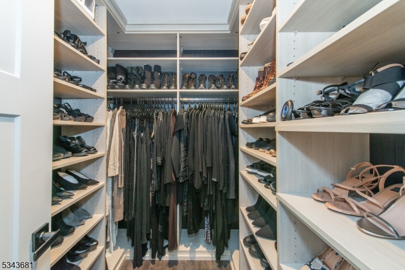 Custom closets throughout