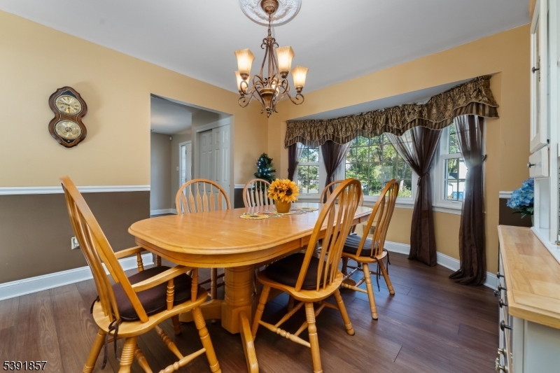 Dining Room has Bay Window