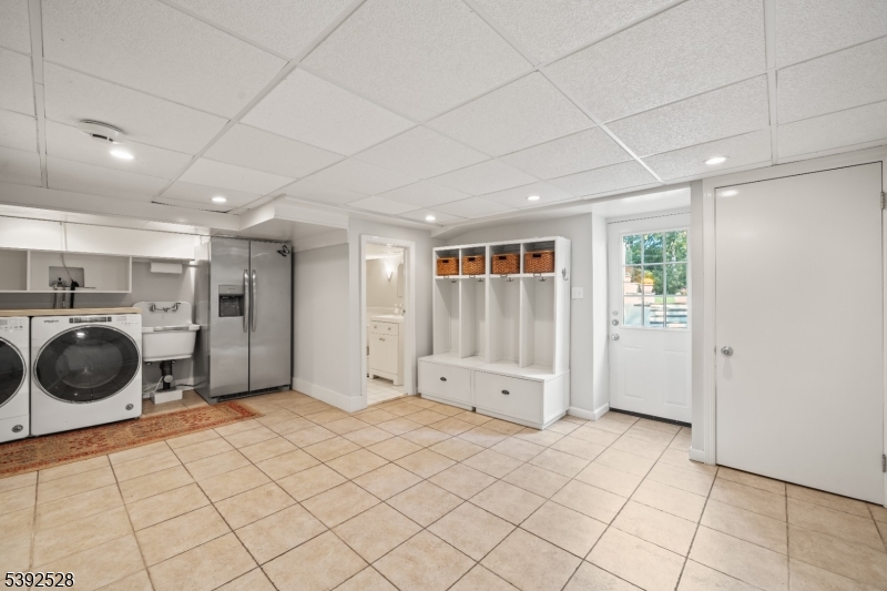 Laundry on lower level