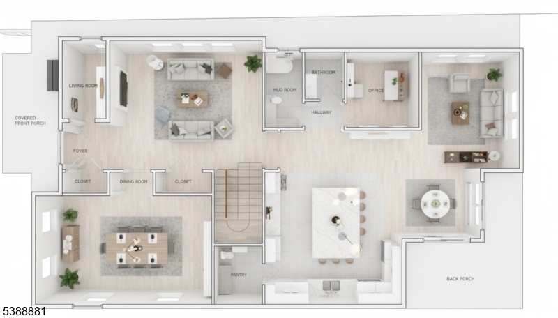 Floor plan rendering